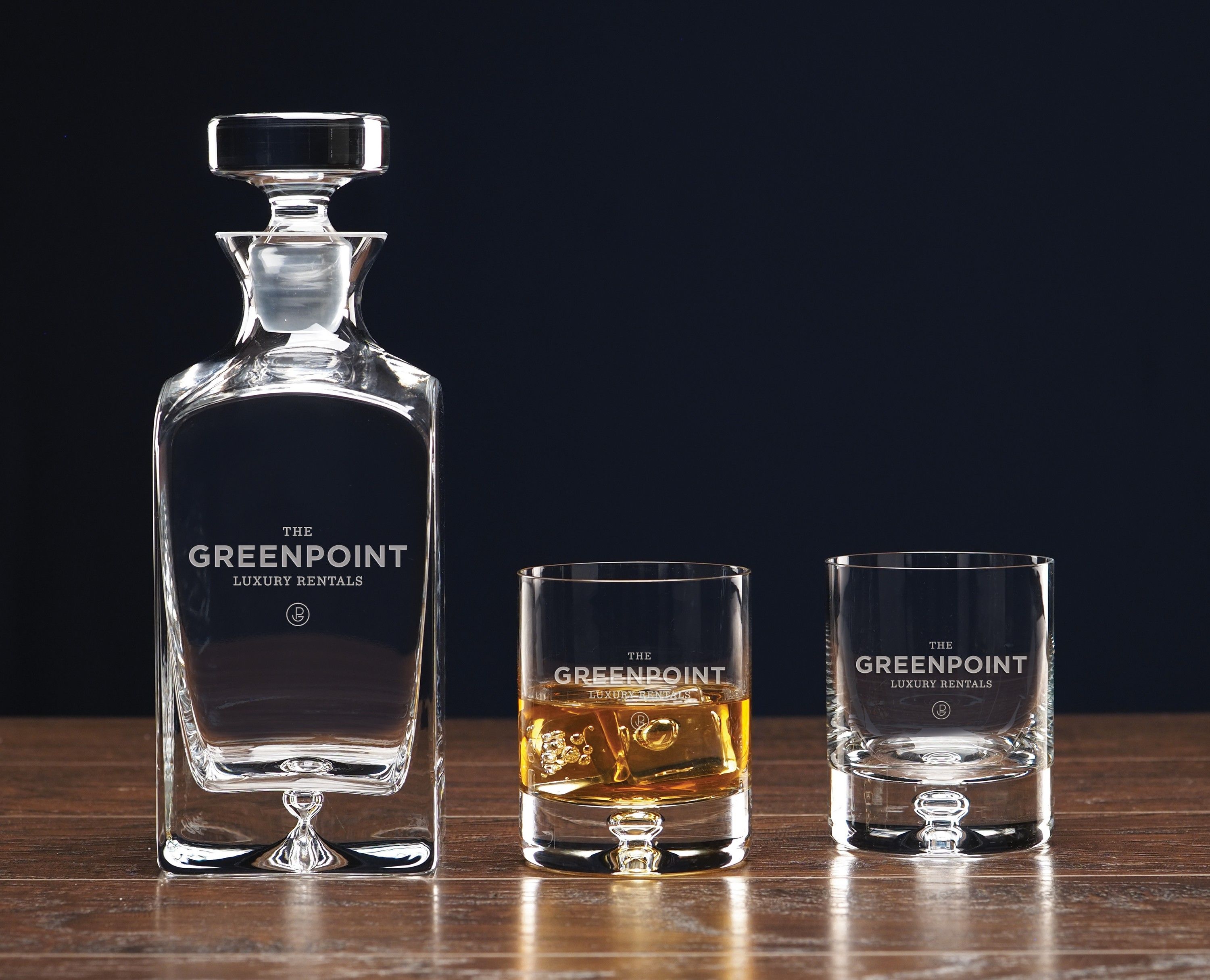 Deluxe Square Decanter 5 Piece Set